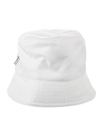 Pre-owned Prada Bucket Hat In White