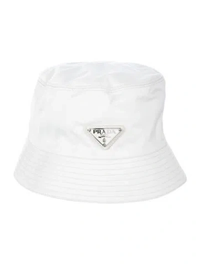 Pre-owned Prada Bucket Hat In White