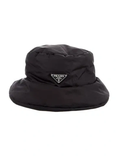 Pre-owned Prada Bucket Hat W/tags In Black