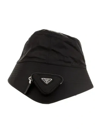 Pre-owned Prada Bucket Hat W/tags In Black