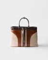Prada Buckle Tasche Aus Antikisiertem Leder Mit Gürtel