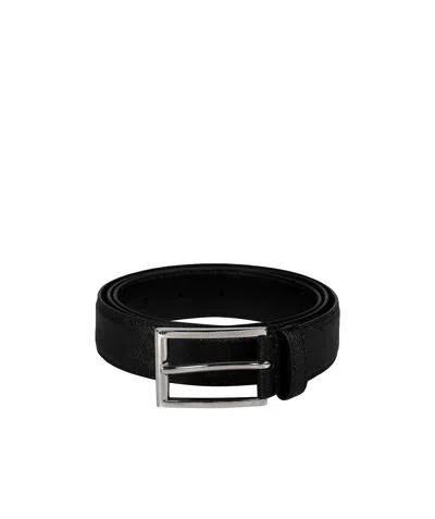 Prada Buckle Belt In Black