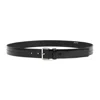 Prada Logo-engraved Leather Belt In Nero