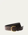 Prada Buckle Calf Leather Belt In F0002 Nero