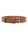 Prada Buckle-fastened Leather Belt In Camel