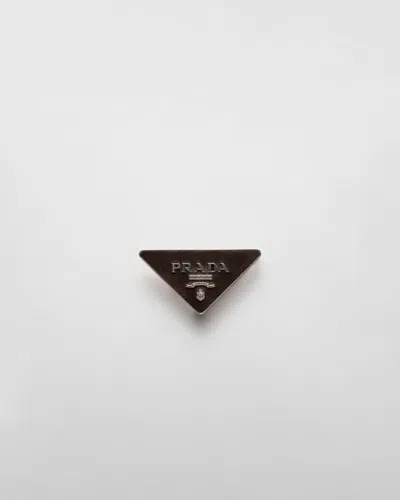 Prada Buckle For Suede Belt Strap In Dark Brown