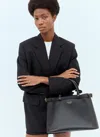 Prada Medium Leather Top Handle Bag In Black
