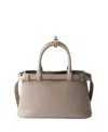 Prada Buckle Small Leather Handbag With Double Belt In Pumice Stone