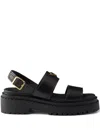 Prada Buckle-strap Platform Sandals