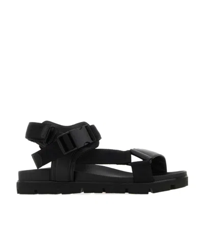 PRADA PRADA BUCKLE STRAPPED SANDALS
