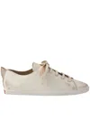 Prada Lace-up Distressed Low-top Sneakers In Sand