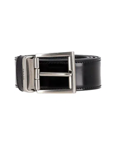 Prada Buckled Belt (authentic Pre-loved) In Black