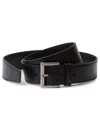 Prada Leather Belt In Nero