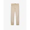 Prada Mens Neutral Bull Brand-plaque Straight-leg Jeans In Neutral