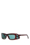 Prada Burgundy Acetate Opr B03s Sunglasses In Brownnylonfiber