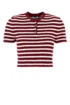 Prada Embroidered Terry Fabric Polo Shirt
