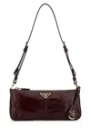 Prada Burgundy Re-edition 2002 Medium Shoulder Bag In Burgundy