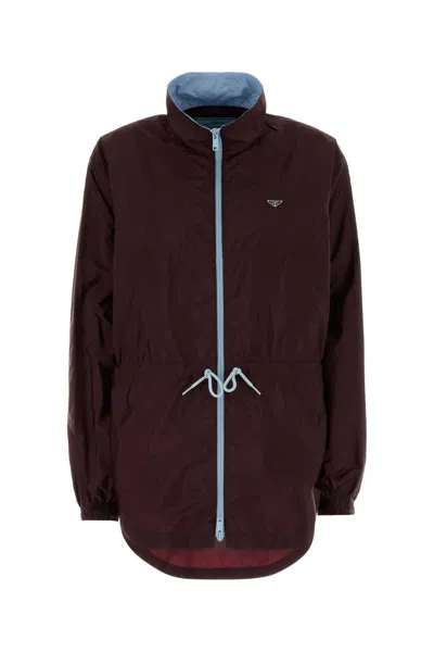 Prada Burgundy Re-nylon Windbreaker