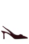 Prada Pointed Toe Leather Slingback Pumps