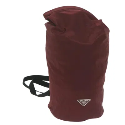 Prada Burgundy Synthetic Shoulder Bag ()
