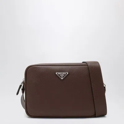 Prada Burnt Brown Leather Crossbody Bag