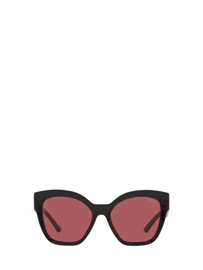 Prada Butterfly-frame Logo-printed Sunglasses In Pink