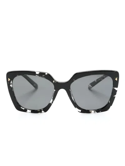 Prada Butterfly-frame Sunglasses In Black