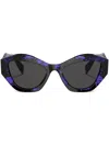 Prada Butterfly-frame Sunglasses In Black