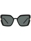 Prada Butterfly-frame Sunglasses In Grey