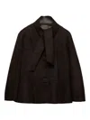 Prada Bonded Suede Jacket In Multi