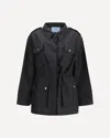 Prada Button Flap Pocket Jacket In Black