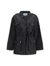 Prada Button Flap Pocket Jacket In Black
