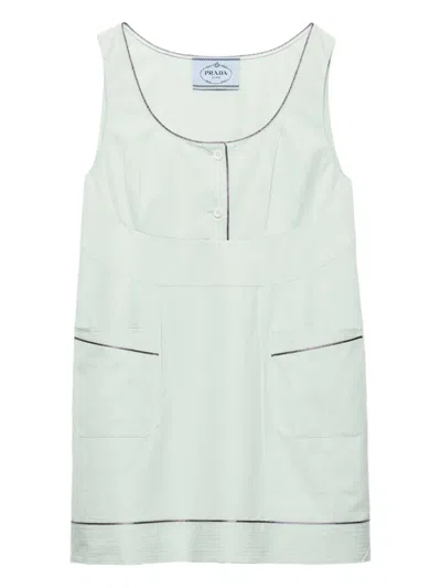 PRADA BUTTON POCKET MINI DRESS