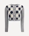 Prada Button Up Cardigan Crewneck In Gray