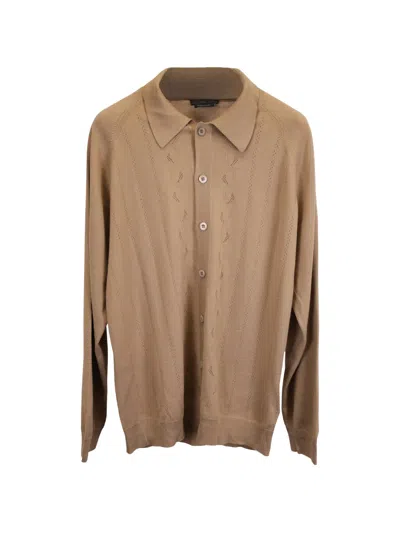 Pre-owned Prada Button-up Shirt In Brown