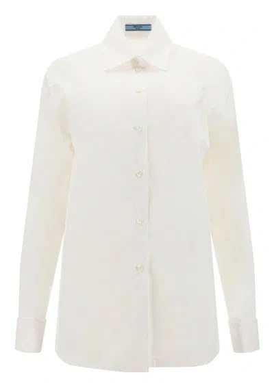 Prada Chic Cotton Shirt For Women In White