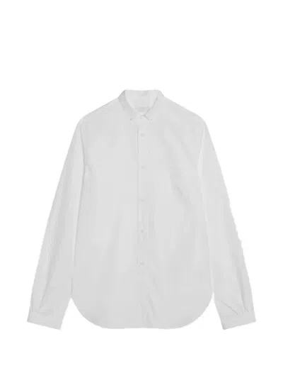 Prada Button-down Collar Long-sleeve Shirt In White