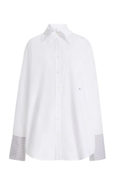 Prada Button-down Cotton Shirt In White