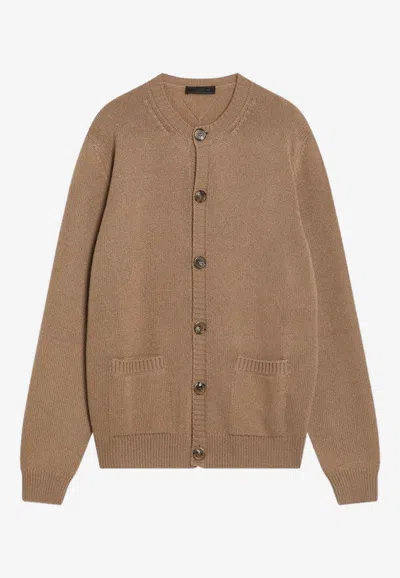 PRADA BUTTONED CASHMERE CARDIGAN