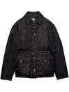 Prada Buttoned Down Jacket In Black