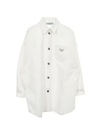 Pre-owned Prada Buttoned Shirt In White