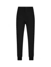 Prada Buttoned Tapered Leg Pants In Black