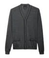 Prada Wool Cardigan In Slate Grey