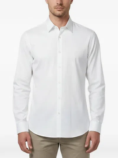 Pre-owned Prada Button-up Pointed-collar Shirt In White