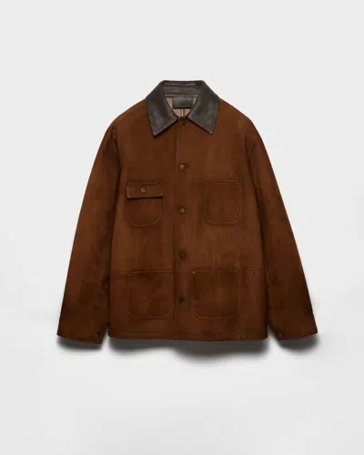 PRADA SUEDE CABAN JACKET
