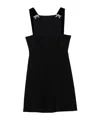 Prada Cady Mini Dress In Black