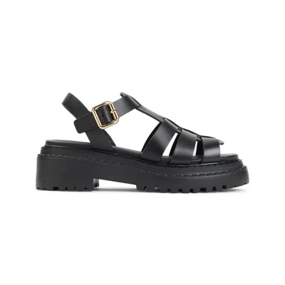 Prada Cage Sandals In Black