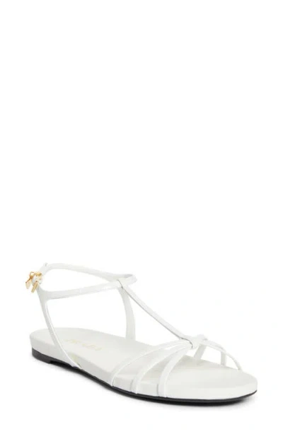 Prada Cage Strap Sandal In White