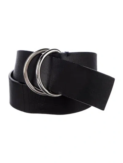 Pre-owned Prada Calf Leather Belt In Black