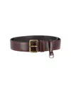 Prada Calf Leather Belt In Brown